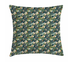 Tropical Composition Foliage Pillow Cover