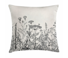 Wildflower Botanical Country Pillow Cover