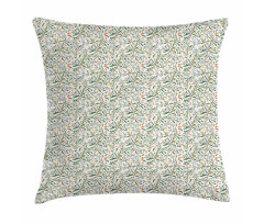 Watercolor Spring Garden Pillow Cover