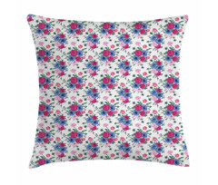 Colorful Bridal Bouquets Pillow Cover