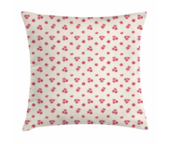 Rose Blossoms on Polka Dots Pillow Cover