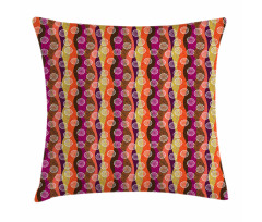 Colorful Circles and Dots Pillow Cover