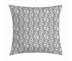 Floral Ornamental Design Pillow Cover