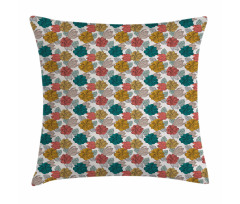 Flowers Bouquets Pillow Cover