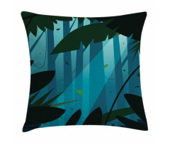 Lush Forest Leaves Pillow Cover