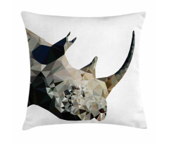 Polygonal Savannah Wildlife Pillow Cover