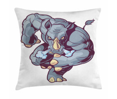 Anthropomorphic Mascot Run Pillow Cover