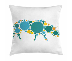 Abstract Fauna Design Pillow Cover