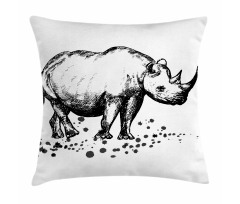 Animal with Paint Splashes Pillow Cover