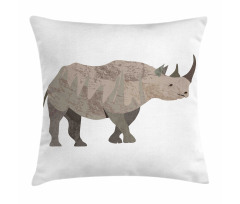 Herbivore Animal Monochrome Pillow Cover