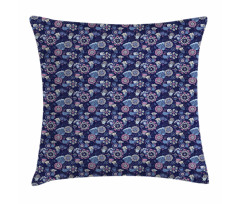 Doodle Style Corsage Pattern Pillow Cover