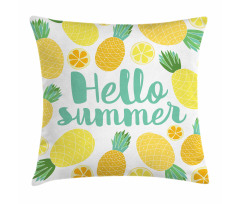 Pineapples and Fruits Pillow Cover