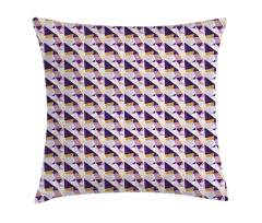 Angular Design Triangles Pillow Cover