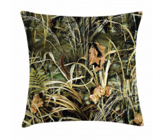 Close up Leaves Herbs Pillow Cover