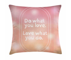 Pastel Colored Bokeh Effect Pillow Cover