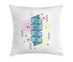 Dashed Starburst Stripes Pillow Cover