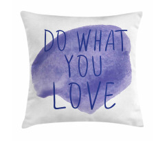 Watercolor Stain Abstract Pillow Cover