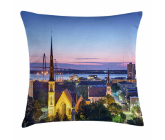 Famous Landmark Theme Pillow Cover