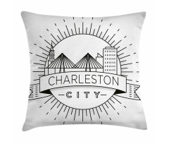 Minimal City Skyline Pillow Cover