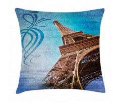 Tilt Shot Eiffel Tower Travel Pillow Cover