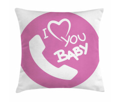 I Love You Baby Message Pillow Cover