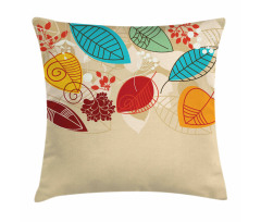 Autumn Inspired Botanical Art Pillow Cover