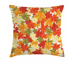 Pile of Foliage Tree Leaves Pillow Cover