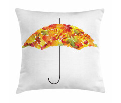 Abstract Umbrella Fall Leaves Pillow Cover
