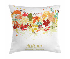 Autumn Leaves Border Pillow Cover