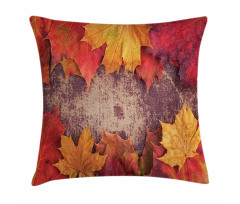 Bunch of Autumn Leaves Wood Pillow Cover
