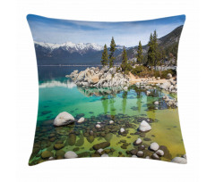 Sierra Nevada Lake Photo Pillow Cover