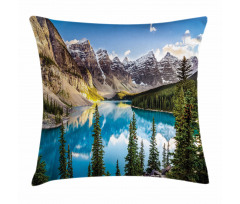 Canada Landscape Lake Photo Pillow Cover