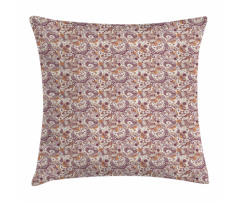 Paisley Floral Vintage Art Pillow Cover