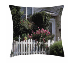 Floral Cozy House Garden Art Pillow Cover