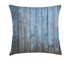 Grungy Painted Wooden Fence Pillow Cover