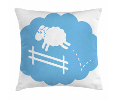 Counting Sheep Cloud Jumping Pillow Cover