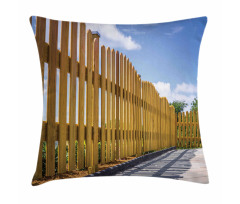 Terrace in Summer Day Sky Pillow Cover