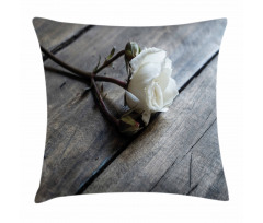 Romantic Flower Rustic Table Pillow Cover
