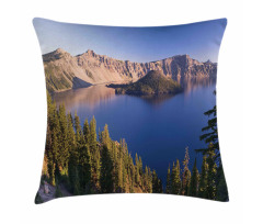 Crater Lake Volcano Pillow Cover