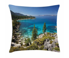 Lake Tahoe Kayaking Pillow Cover