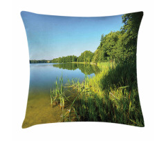 Coastline Trees Nature Pillow Cover