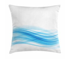 Smooth Wavy Lines Stream Flow Pillow Cover