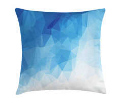 Abstract Polygonal Ombre Art Pillow Cover