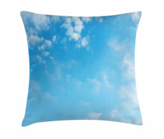 Open Summer Sky with Clouds Pillow Cover