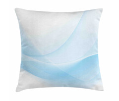 Flowing Wavy Effect Print Pillow Cover