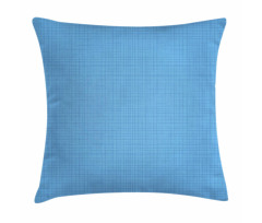 Lines and Strips Blue Abstract Pillow Cover