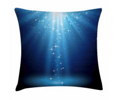 Star Night Vibrant Blue Tones Pillow Cover