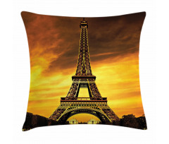 Paris Love Sunrise Pillow Cover