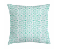 Oriental Tile Look Motifs Pillow Cover