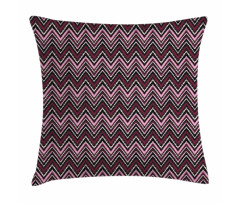 Abstract Bold Zigzags Art Pillow Cover